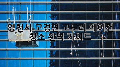 영천시 고경면 고도리 에어컨 청소 완벽 가이드